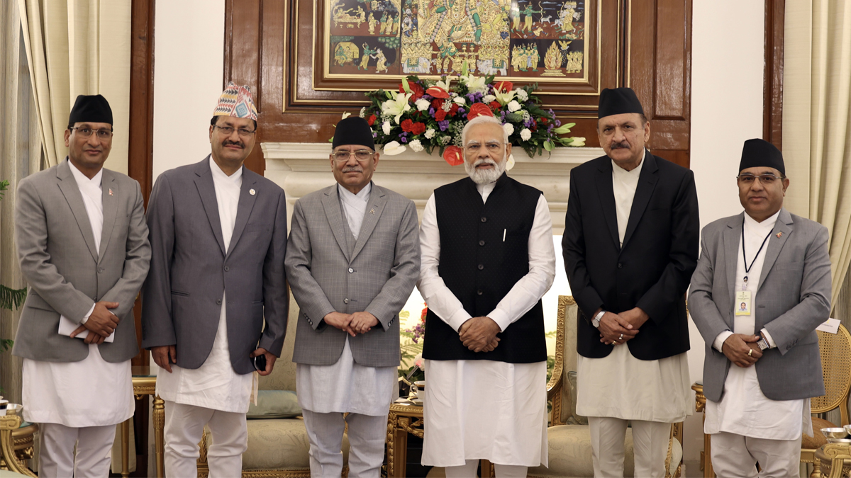 प्रधानमन्त्री ‘प्रचण्ड’को सम्मानमा भारतीय प्रधानमन्त्रीको दिवाभोज